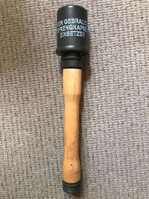 GERMAN WW2 STICK GRENADE-REPRODUCTION-MEASURES 35,5 CM