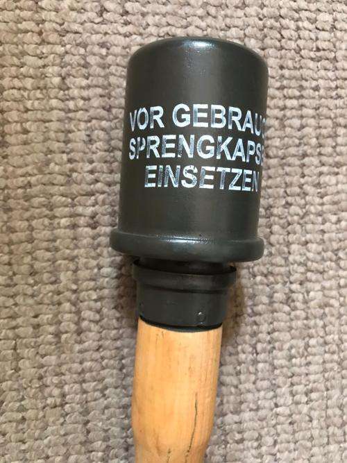 GERMAN WW2 STICK GRENADE-REPRODUCTION-MEASURES 35,5 CM