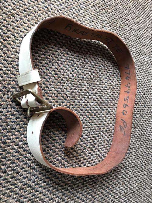 SADF PERIOD STATE PRESIDENTS GUARD LEATHER BELT-EXTENDED LENGTH 95 CM