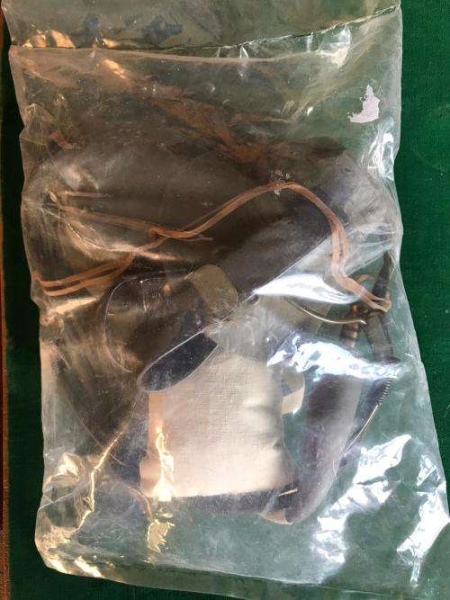 WW2 BRITISH HEADSET-STILL SEALED IN ORIGINAL PACKAGING- DATED 1940