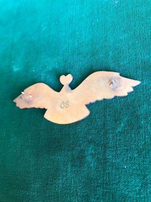 LESOTHO NUMBERED METAL PARA WING- 2 PINS