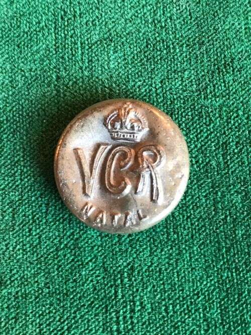 BUTTON OF NATAL VOLUNTEER COMPOSITE REGT. (1900-1902) VERY SCARCE-DAMAGED