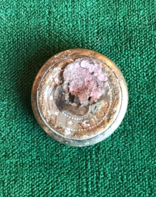 BUTTON OF NATAL VOLUNTEER COMPOSITE REGT. (1900-1902) VERY SCARCE-DAMAGED