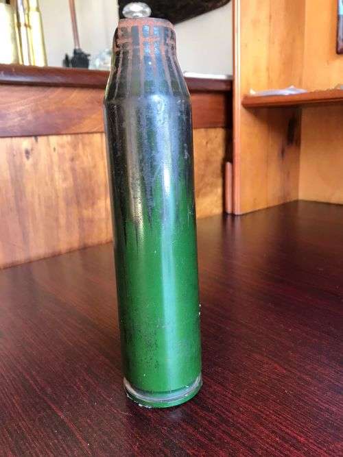 40 MM SHELL- HEIGHT 23 CM-PLEASE NOTE THAT SILICONE AT BOTTOM -CAN BE REMOVED