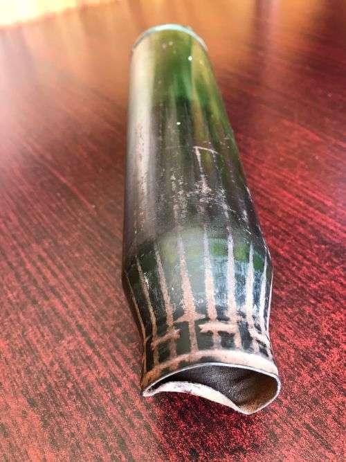 40 MM SHELL- HEIGHT 23 CM-PLEASE NOTE THAT SILICONE AT BOTTOM -CAN BE REMOVED