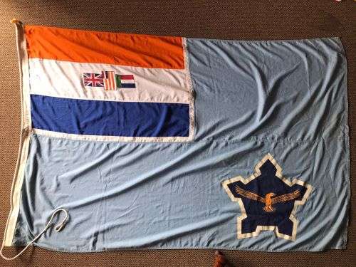 OLD SAAF FLAG -MEASURES 1,8 X 1,2 CM-GOOD CONDITION-POLYESTER-DATED 1987