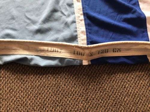 OLD SAAF FLAG -MEASURES 1,8 X 1,2 CM-GOOD CONDITION-POLYESTER-DATED 1987