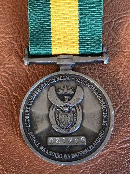FULL SIZE COMMANDO CLOSURE COMMEMORATION MEDAL