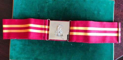 RHODESIAN ARMOURED CAR REGIMENT STABLE BELT-1970`S-1980-EXTENDED LENGTH 124 CM-VERY GOOD CONDITION