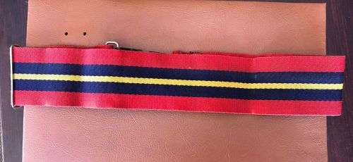 RHODESIAN ARTILLERY STABLE BELT-1960`S-1980`S- USED BUT GOOD CONDITION-EXTENDED LENGTH 108CM