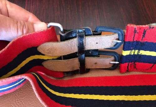 RHODESIAN ARTILLERY STABLE BELT-1960`S-1980`S- USED BUT GOOD CONDITION-EXTENDED LENGTH 108CM