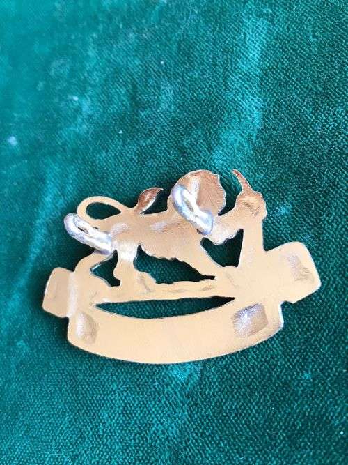 RHODESIAN HOLDING UNIT CAP BADGE-1973-1978-RHU,RDU AND RDR- 2 LUGS