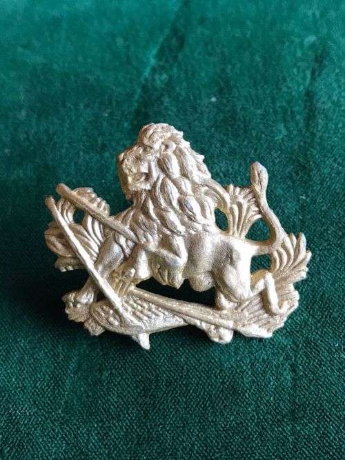 RHODESIA BSAP ANODISED SHAKO BADGE-WORN 1970`S- 2 LUGS