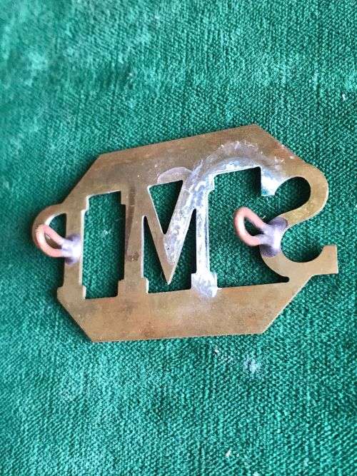 RHODESIA SALISBURY MUNICIPAL POLICE CAP BADGE- 1ST TYPE- 2 LUGS-SCARCE