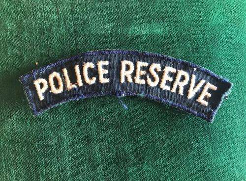 RHODESIA BSAP POLICE RESERVE TITLE-EMBROIDERED