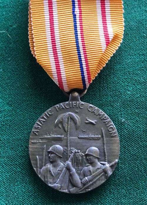 WW2 USA ASIATIC PACIFIC CAMPAIGN FULL SIZE MEDAL