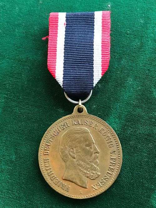 GERMAN,FULL SIZE COMMEMORATIVE MEDAL FOR THE DEATH OF FRIEDRICH 3 EMPEROR OF GERMANY