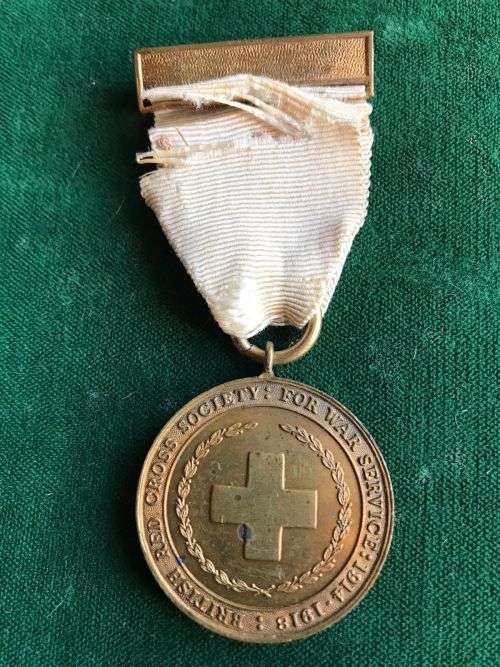 WW1 BRITISH RED CROSS SOCIETY MEDAL FOR WAR SERVICE-FULL SIZE