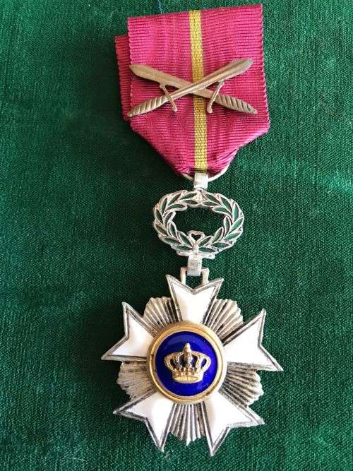 BELGIUM ORDER OF THE CROWN KNIGHTS WITH SWORDS