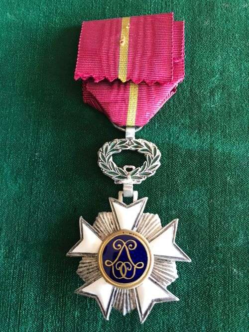 BELGIUM ORDER OF THE CROWN KNIGHTS WITH SWORDS