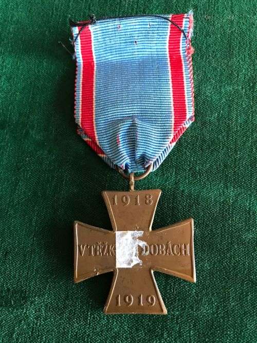 WW1 CZECHOSLOVAKIAN VOLUNTEER CROSS 1918-1919