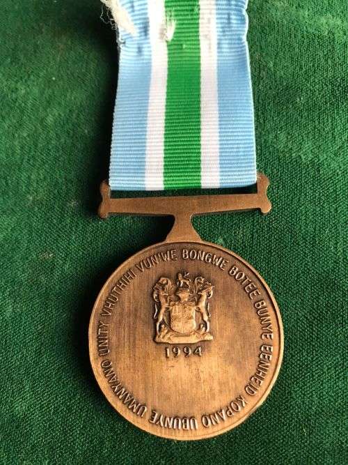 FULL SIZE UNITAS MEDAL 1994-NOT NUMBERED