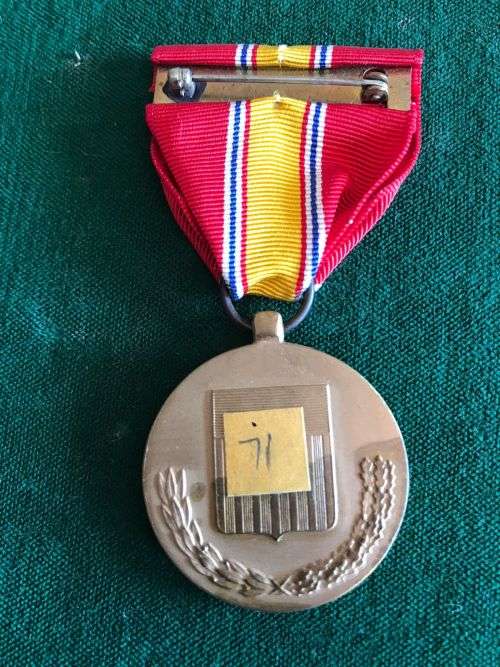 FULL SIZE USA NATIONAL DEFENCE MEDAL- AUTHORISED 1953