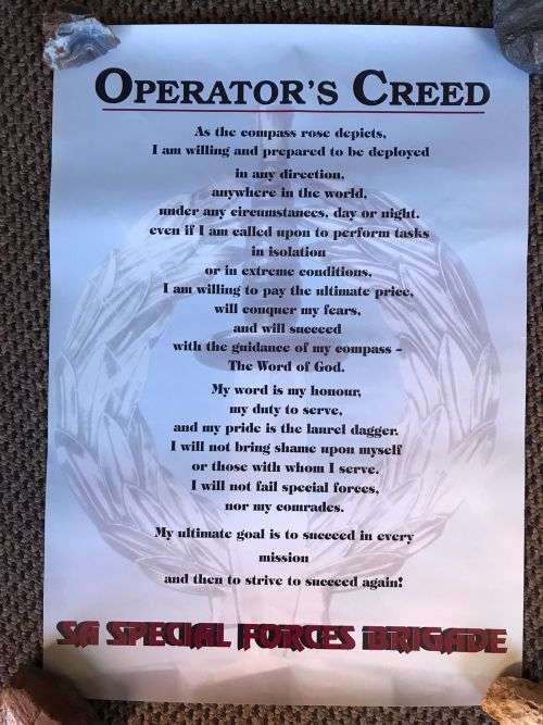 RECCE/RECRUITING  POSTER-MEASURES 42X 30CM