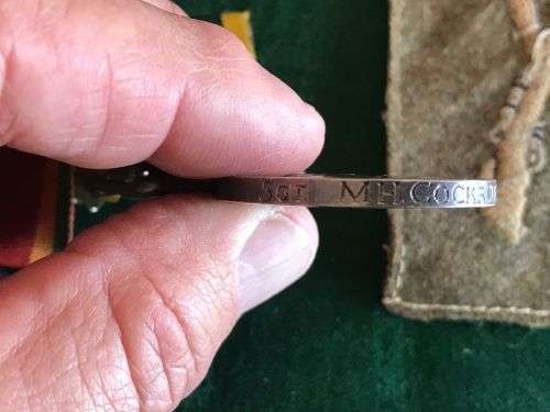 FULL SIZE MEDAL GROUP TO A SOUTH AFRICAN AND NAMED TO 16213 M.H. COCKROFT-THE EFFICIENCY MEDAL IS NA