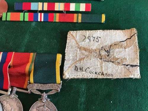 FULL SIZE MEDAL GROUP TO A SOUTH AFRICAN AND NAMED TO 16213 M.H. COCKROFT-THE EFFICIENCY MEDAL IS NA