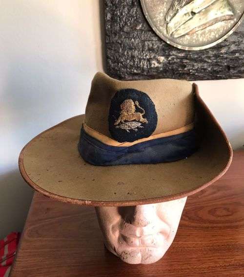 RHODESIA BSAP WOMEN PATROL OFFICER SLOUCH HAT-VERY SCARCE