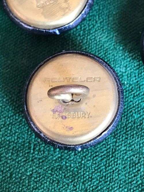 RHODESIA INTAF BUTTONS- 7 SOLD TOGETHER-DIAMETER 20 MM-REUTELER SALISBURY MAKERS MARK