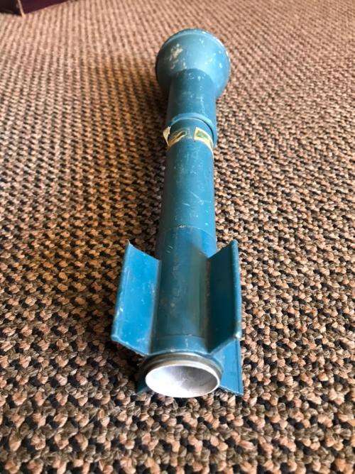SADF PERIOD PRACTICE RIFLE GRENADE-MEASURES 30CM-DARK BLUE -EARLIER ISSUE