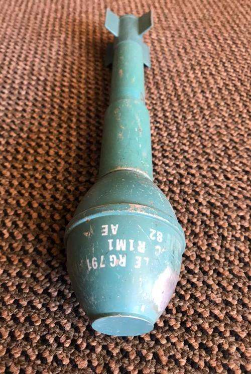 SADF PERIOD PRACTICE,RIFLE GRENADE-MEASURES 30CM