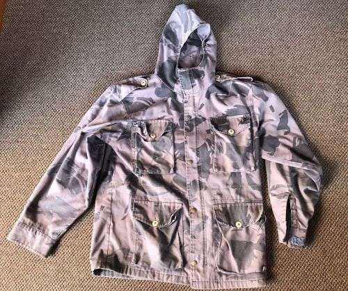 ARDO HUNTING CAMO FROM THE 1980`S JACKET-SIZE MEDIUM-MEASURES 53 CM FROM ARMPIT TO ARMPIT