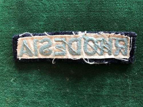 RHODESIA AIR FORCE TITLE- EARLY PATTERN