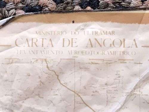 A PRINTED FINE GAUZE WATERPROOF MAP OF THE OPERATIONAL AREA-USED BY RENIER HUGO DURING OPS COOLIDGE-