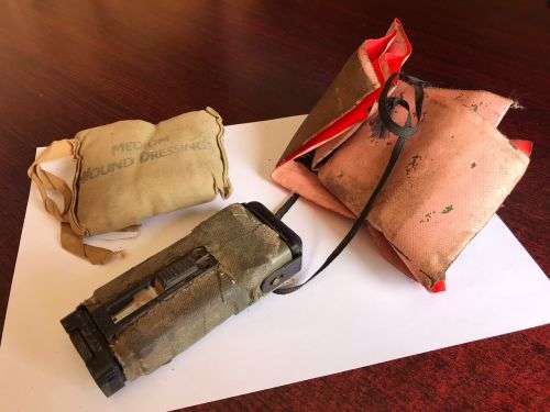 RECCE USED STROBE LIGHT , GLO IN THE DARK AND WOUND DRESSING