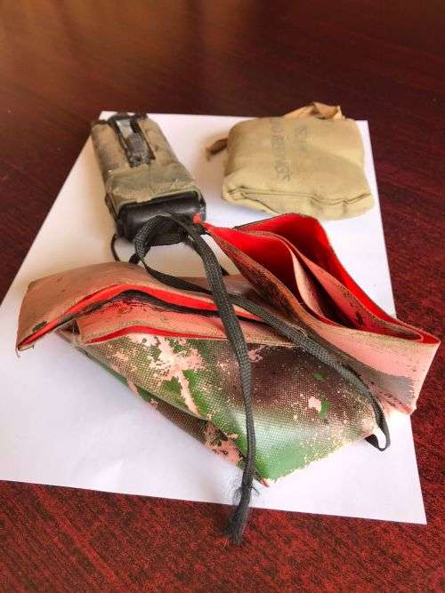 RECCE USED STROBE LIGHT , GLO IN THE DARK AND WOUND DRESSING