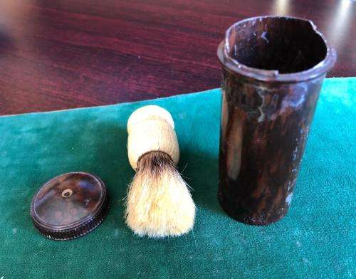SHAVING BRUSH WITH BAKELITE HOLDER FROM WW2 PERIOD
