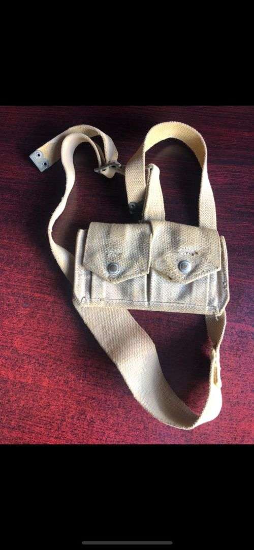 WW2 -AMMO POUCHES STAMPED AND DATED 1940