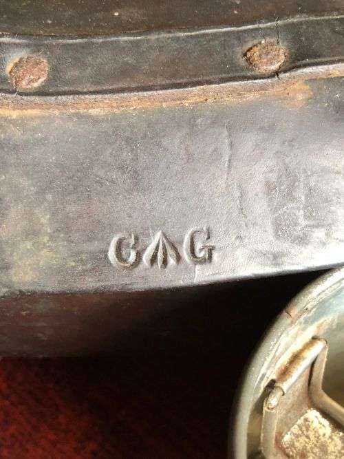 BOER WAR PERIOD VICTORIAN SOLDIERS CANTEEN (DATED 1901)LEATHER CASE MARKED CG FOR GOVERNMENT +ARMY A