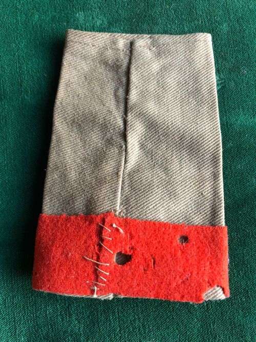 RHODESIA RANK SLIP-ON FOR MAJOR-WORN 1940`S-1950`S