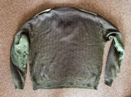 RHODESIAN JERSEY SIZE ,MEDIUM TO LARGE-MEASURES 57 ARMPIT TO ARMPIT