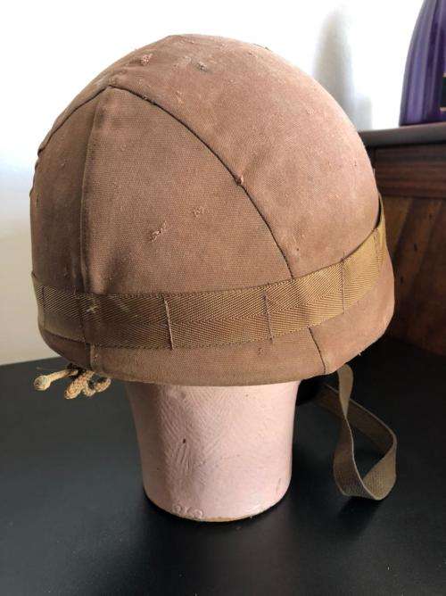 SADF PRE 1994 PARABAT HELMET,COMPLETE WITH CHIN STRAP- INSIDE RING ,MEASURES 65 CM