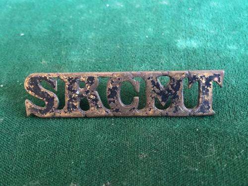 SOUTHERN RHODESIA CORPS OF MOTOR TRANSPORT -EXTREMELY RARE -ONE LUG