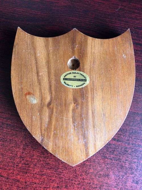 RHODESIAN PLAQUE IN GOOD CONDITION