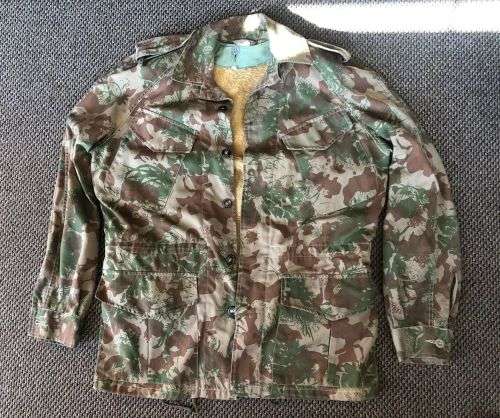 POLICE TASK FORCE CAMO JACKET -2ND PATTERN-SIZE SMALL-COMES WITH REMOVABLE WOOL INNER-MEASURES 60 CM