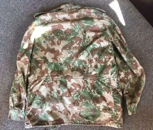 POLICE TASK FORCE CAMO JACKET -2ND PATTERN-SIZE SMALL-COMES WITH REMOVABLE WOOL INNER-MEASURES 60 CM