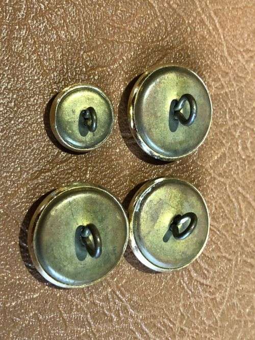 RHODESIA AIR FORCE GILT OFFICERS TUNIC BUTTONS 1940`S-50`S- 4 SOLD TOGETHER